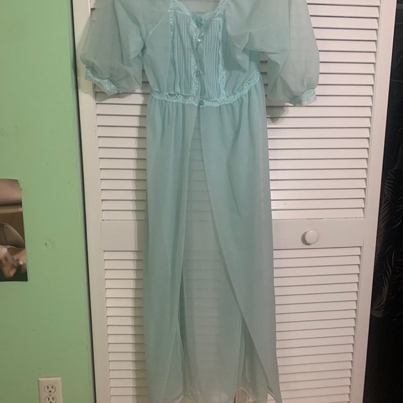 VINTAGE sheer coquette lingerie nightie - Picture 6 of 9